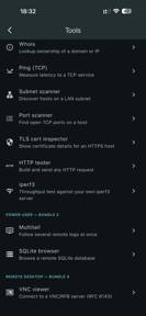 ShellPhone - SSH client screenshot
