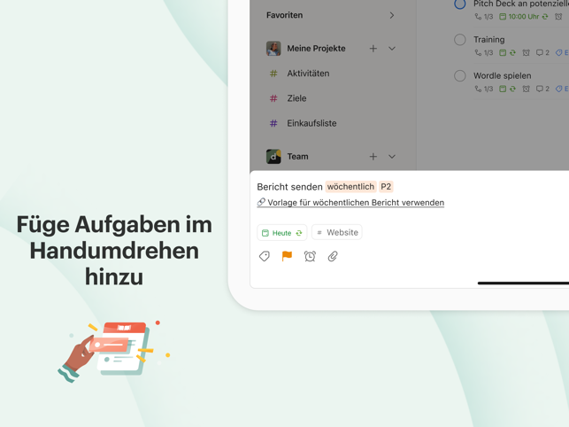 ‎Todoist: To Do List & Kalender Screenshot