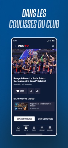 PSG Officiel iPhone screenshot 2