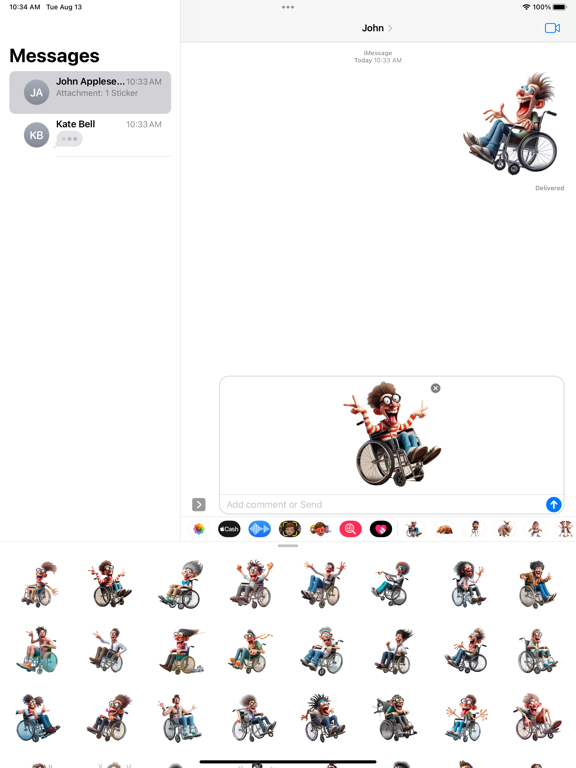 Screenshot #5 pour Wacky Wheelchair Stickers