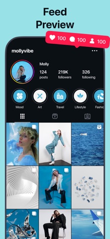 Grid Preview for Instagram Screenshot 1 of 8