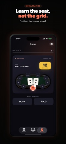 Poker ICM: Blinds & Ranges iPhone screenshot