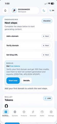 OxiRanker Screenshot 1 of 10