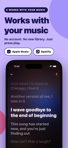 Vibe: Dynamic Lyrics & CarPlay iPhone screenshot