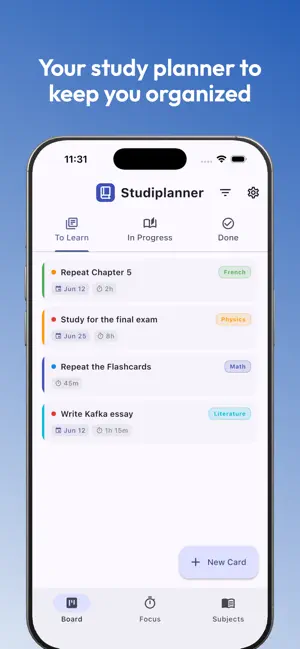 Studiplanner screenshot 1