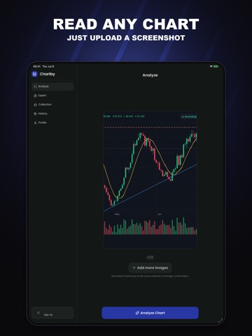 AI Chart Analysis - Chartby iPad screenshot