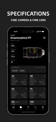 DPBOX:Cam&Lens Specs,Data Calc screenshot 2