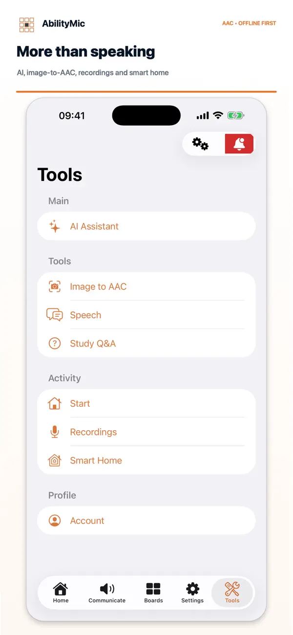 Screenshot #3 pour AbilityMic: AAC Speech App
