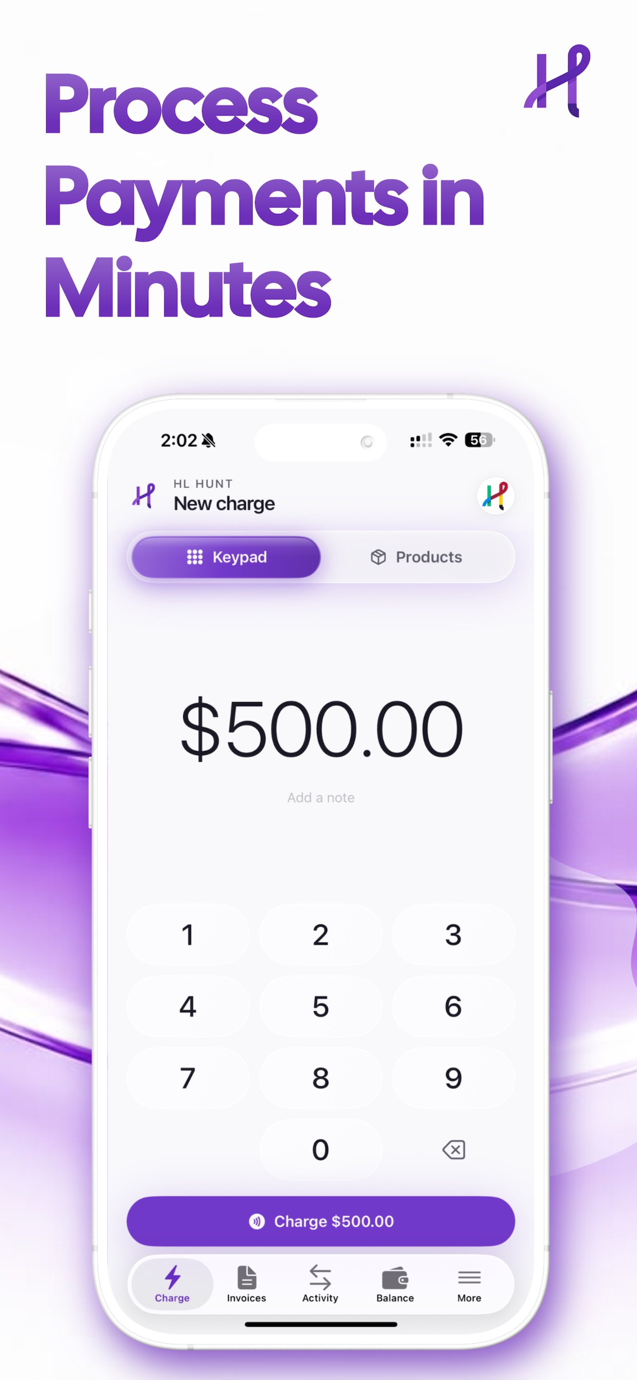 Screenshot 1 of HL Hunt Payment Processing
