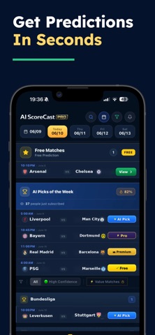 AI Scorecast Pro iPhone screenshot 2