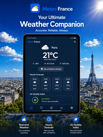 Meteo France - Radar Rain HD iPad screenshot