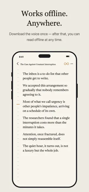 Aloud — Text to Speech Reader screenshot 3