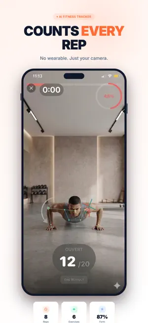 PoseRep: AI Fitness Tracker screenshot 1