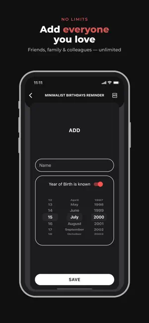 Birthday Reminder: Age, Zodiac screenshot 3