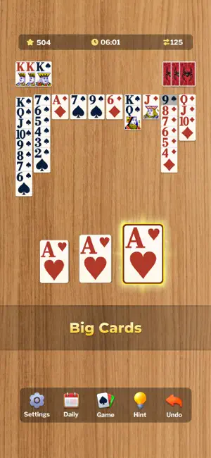 Spider Solitaire Large Cards screenshot 2