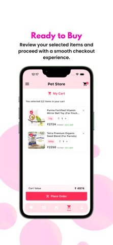 Pet Accessories store iPhone screenshot