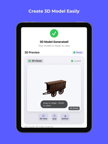 Text to 3D Model Generator ipad screenshot 3