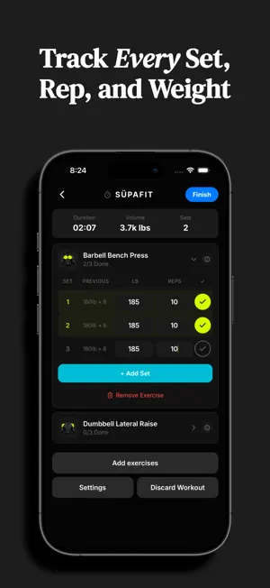 SÜPAFIT: Workout & Gym Tracker screenshot 1