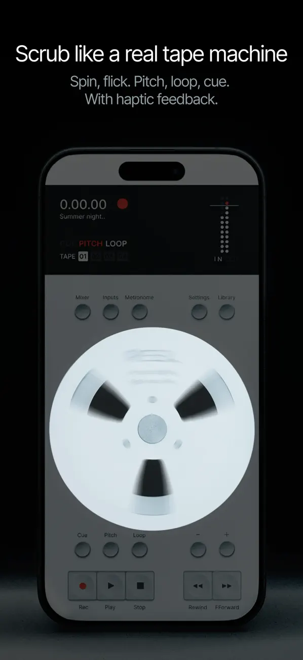 #3. Reel: 4-Track Recorder (iOS) 由: TUGKAN MUTLU