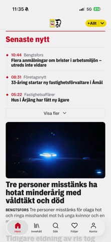 Dalslänningen Nyheter screenshot