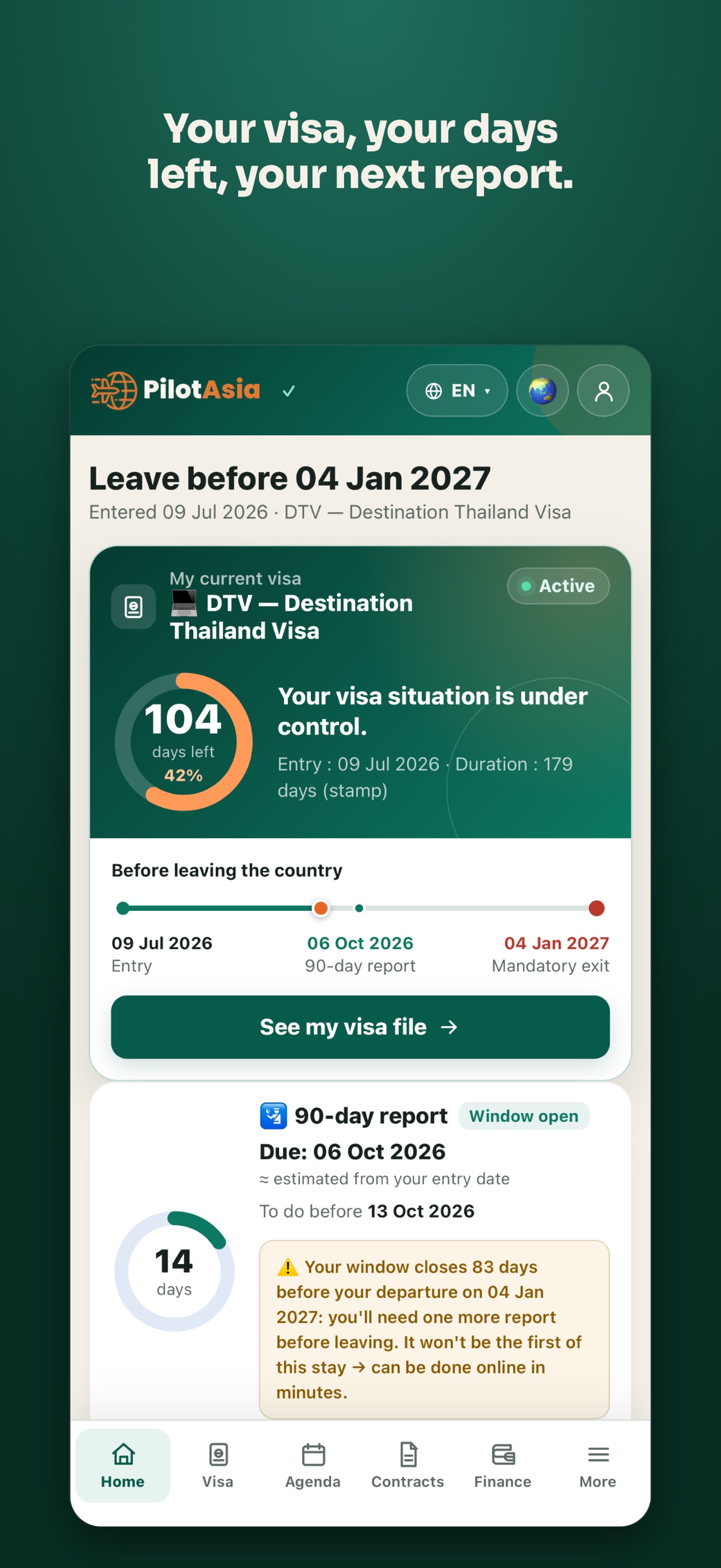 Screenshot 1 of PilotAsia: life & visa in Asia