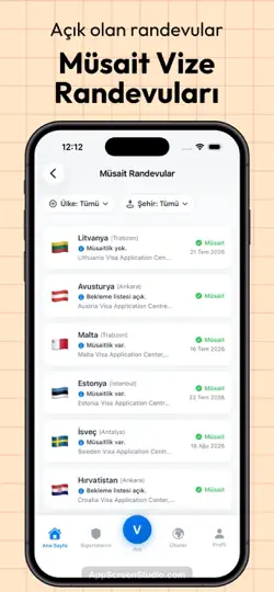 VizeAsistan iPhone Ekran Görüntüsü 3