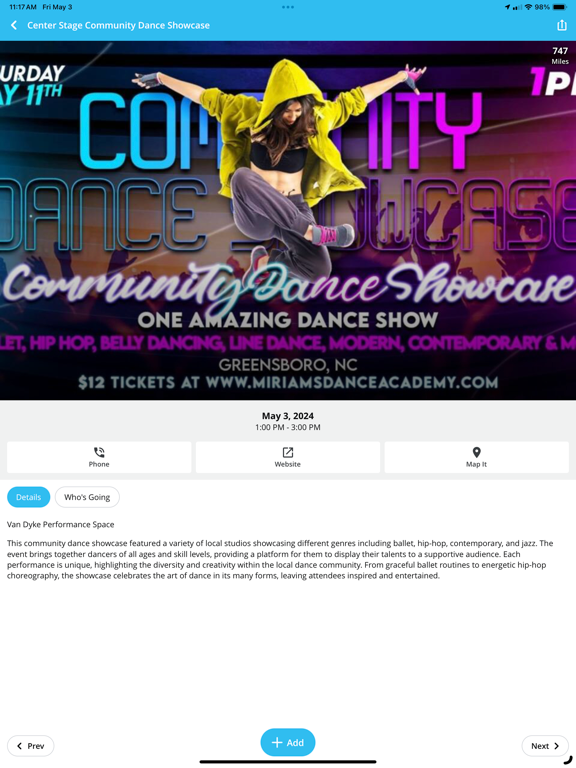 Downtown Greensboro iPad screenshot 7 - Travel app