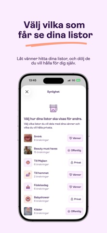 Boon - önskelista & presenter iPhone screenshot 3