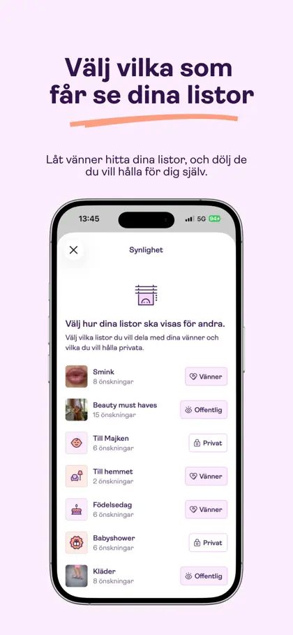 Screenshot 3 von 6 zu Boon - önskelista & presenter
