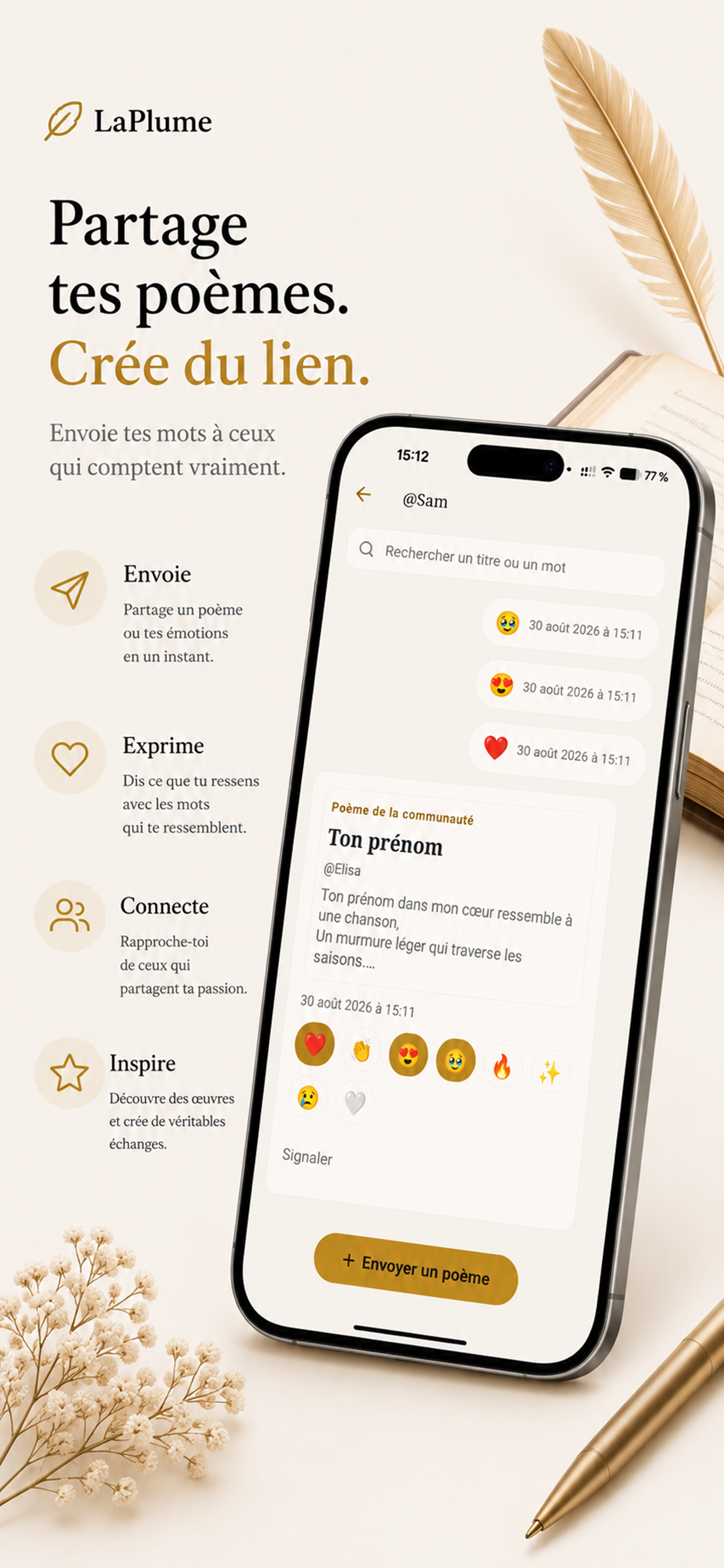 La Plume: Poetry & Writing screenshot 3