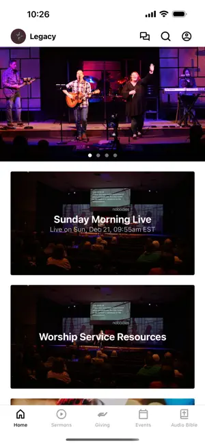 Legacy Christian Church App screenshot 1