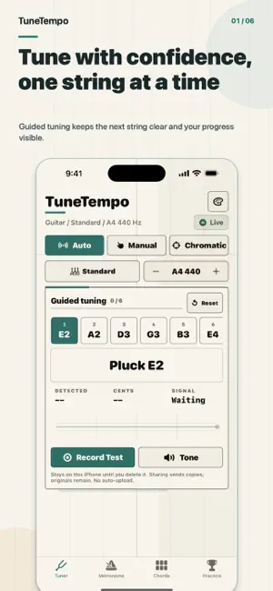 TuneTempo Tuner Metronome screenshot 4