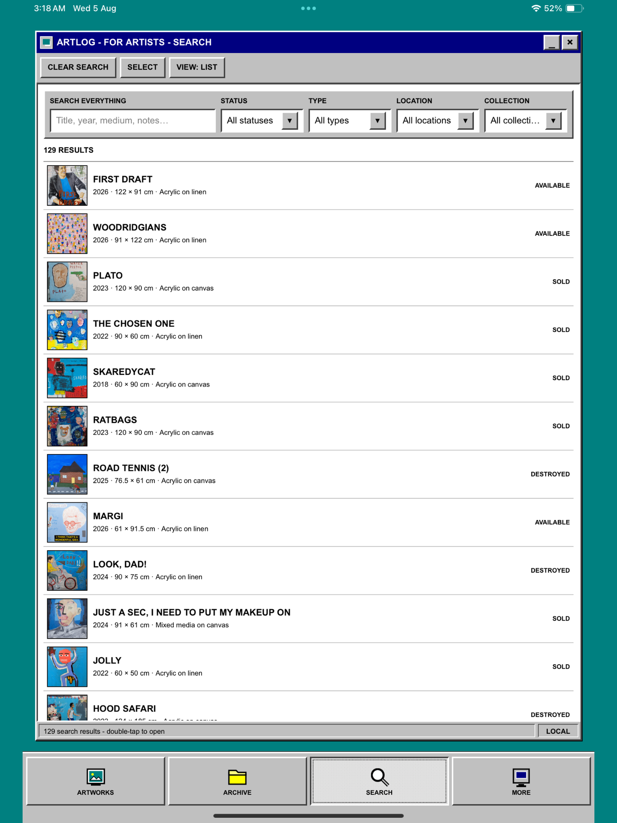 ARTLOG screenshot 13
