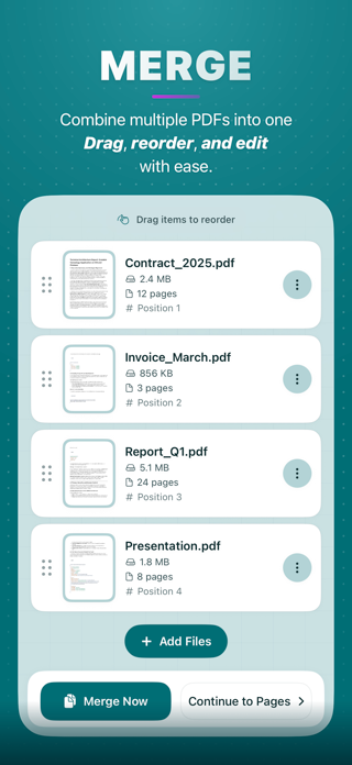 PDFWelder – PDF Merger Screenshot 2 of 10