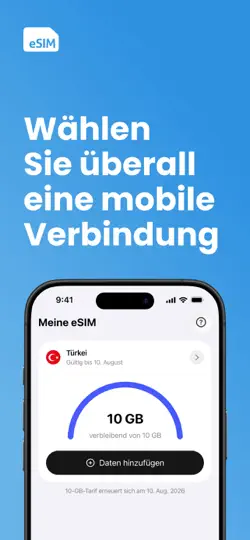 Screenshot von ESim Travel Mobile Internet auf dem iPhone 1