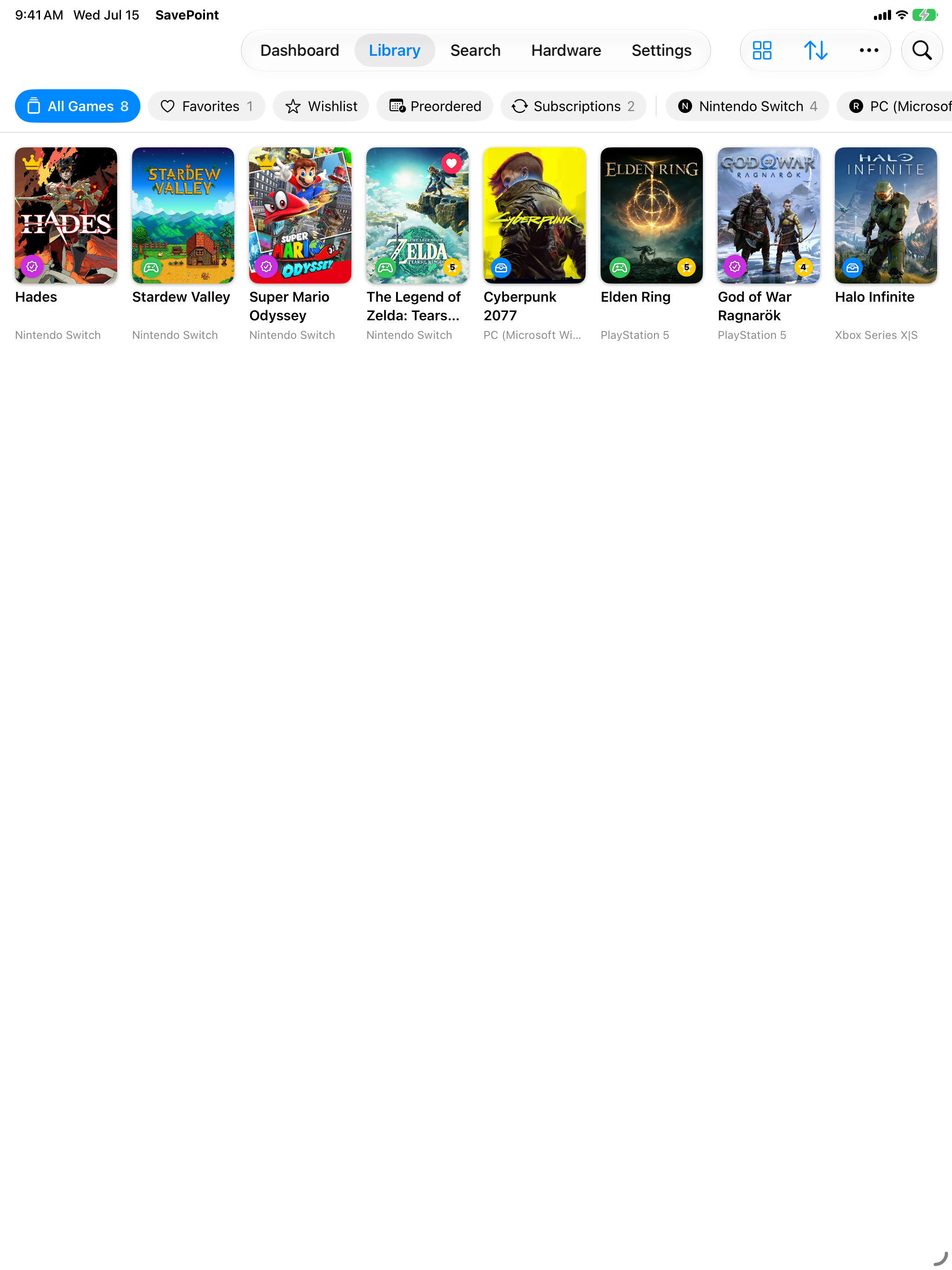 SavePoint: Game Tracker screenshot 7