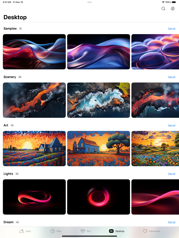 #4. One4Wall Wallpapers Background (iOS) By: VUK ANDRIC PR STUDIO ZA GRAFICKI DIZAJN I IZRADU VEB SAJTOVA One4Studio CUPRIJA