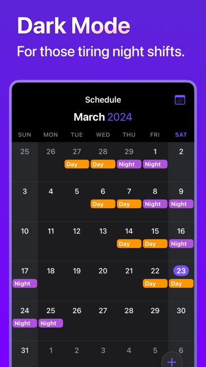 Shift Work Calendar PunchClock screenshot-4