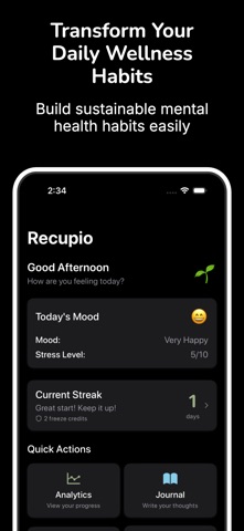 Daily Mood - Recupio screenshot