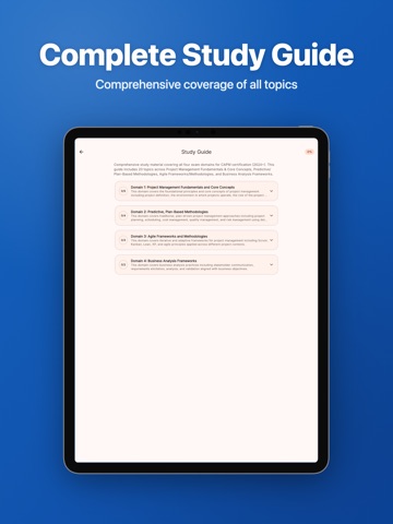 Project Associate Prep iPad screenshot