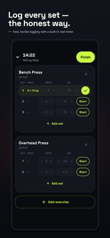 VOLT: Gym Log Workout Tracker Screenshot 4 of 5