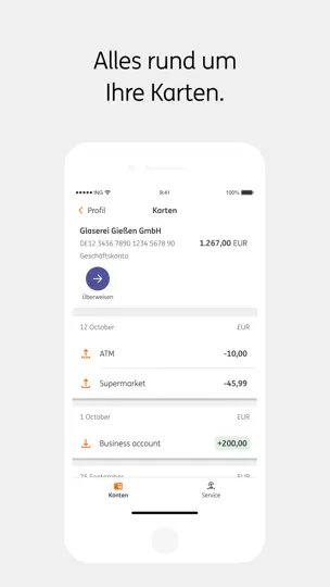 Screenshot von ING Business Deutschland auf dem iPhone 3