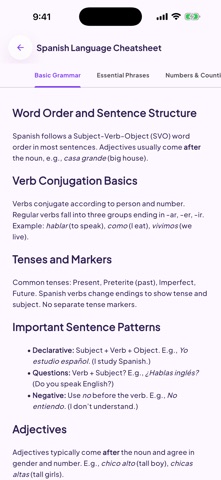 Polyglob: Language Lessons Screenshot 8 of 8