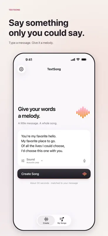 TextSong – Say It With a Song screenshot 2 of 7