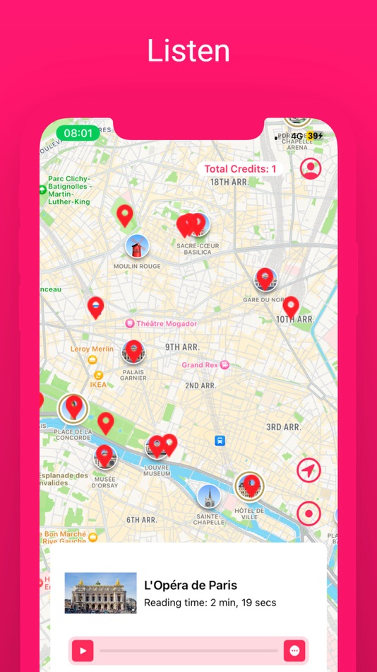 #4. Paris Audio Guide (iOS) Podle: CROISSANCE 3W
