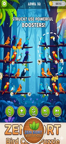 Zen Sort: Bird Color Puzzle — скриншот 5