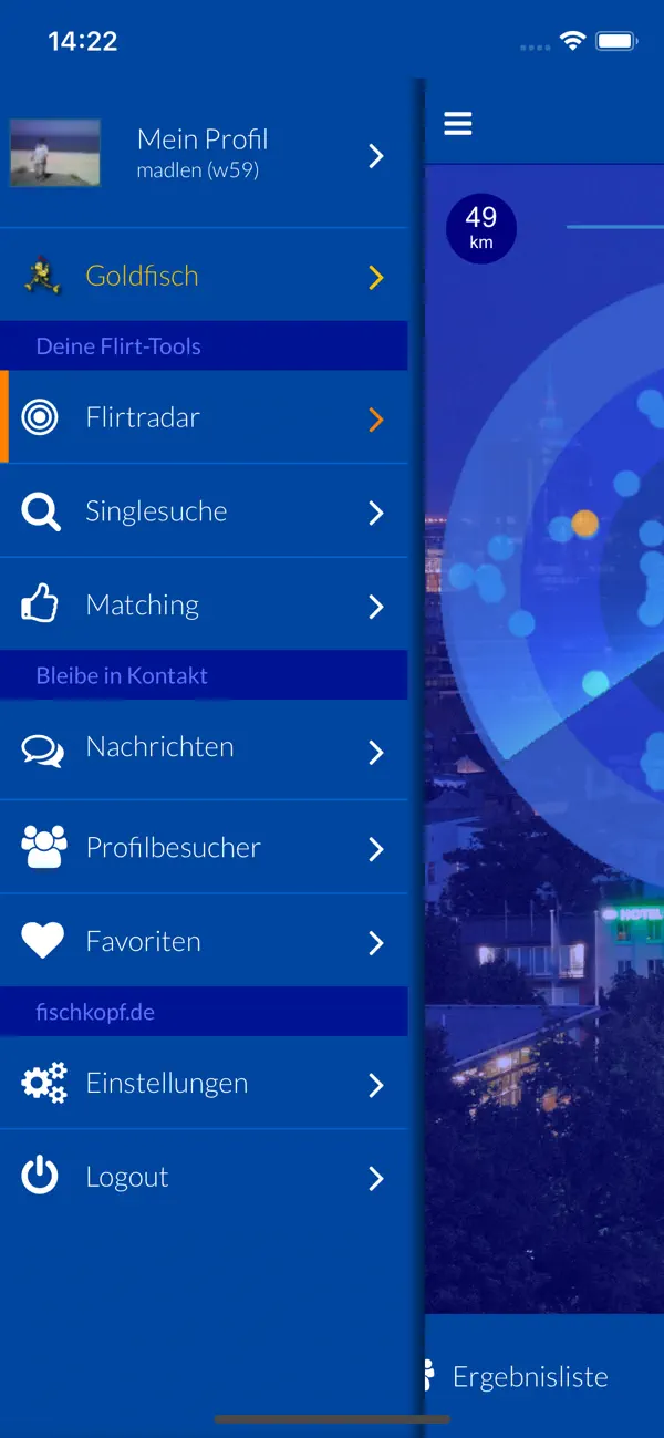 Screenshot #3 pour Fischkopf.de Flirtradar