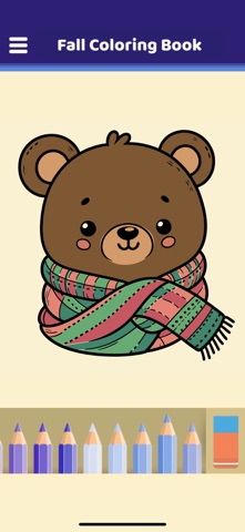 Fall Coloring Book iPhone screenshot