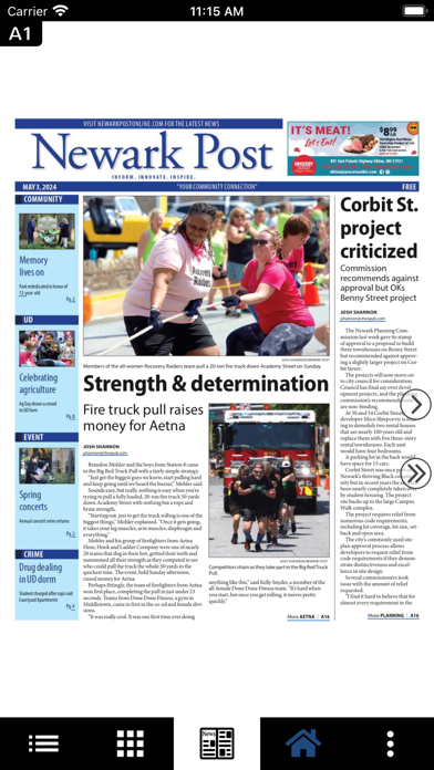 Newark Post eEdition Screenshot
