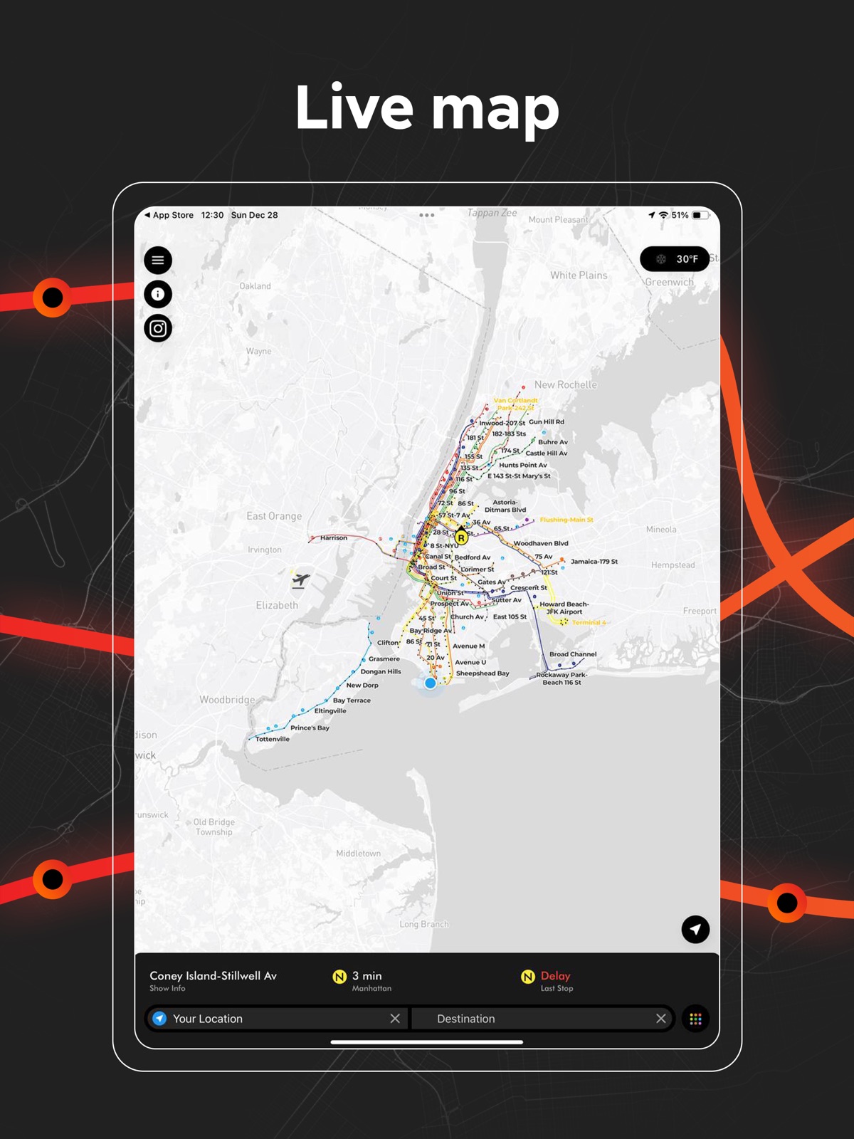 AP Transit - NYC Subway Map ipad screenshot 1